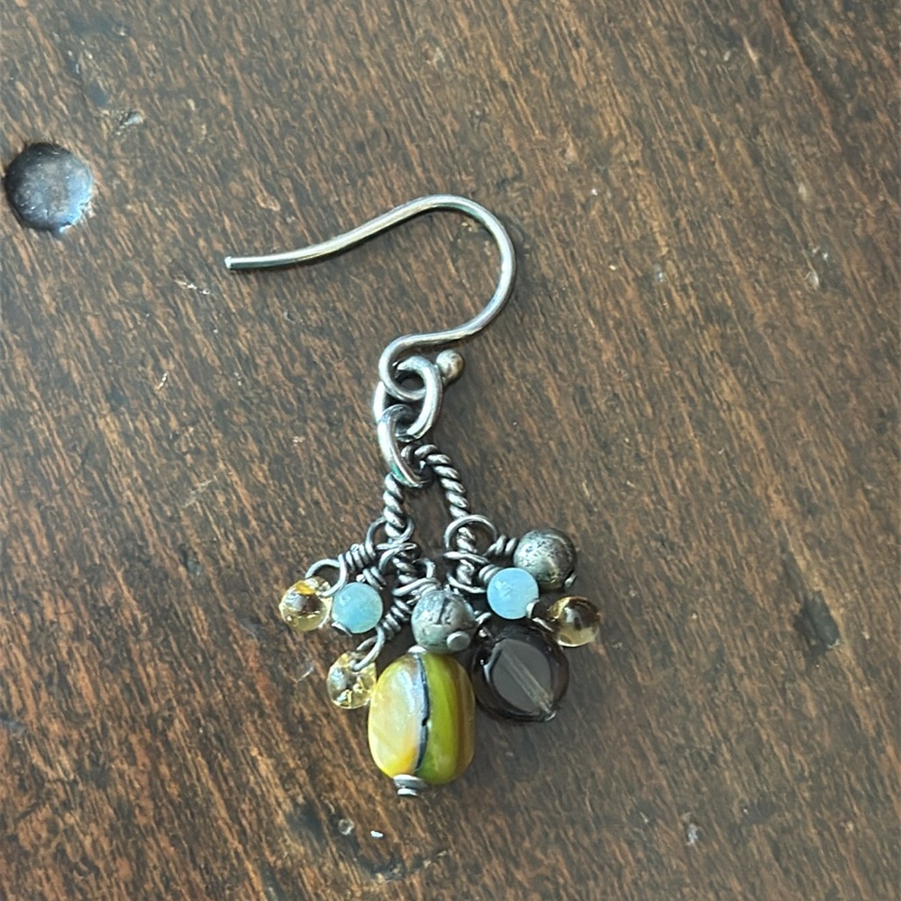 Silpada Sterling Silver Multi-Bead Dangle Earrings W1841 - Picture 4 of 5